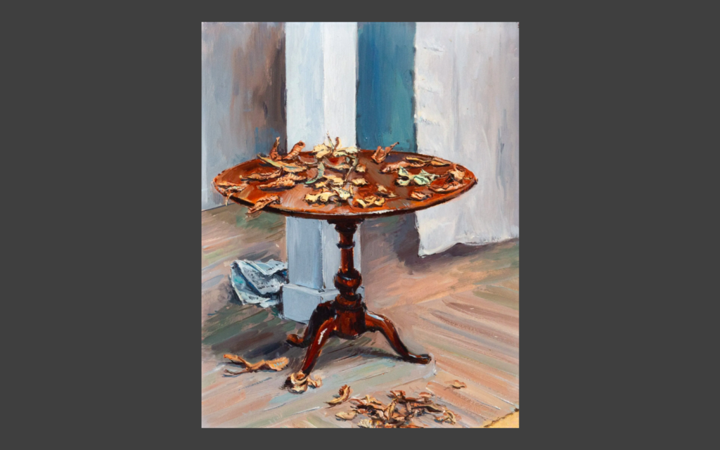 Feuilles mortes dans l&rsquo;atelier
