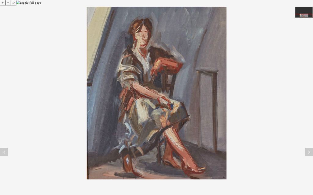 Jacqueline assise